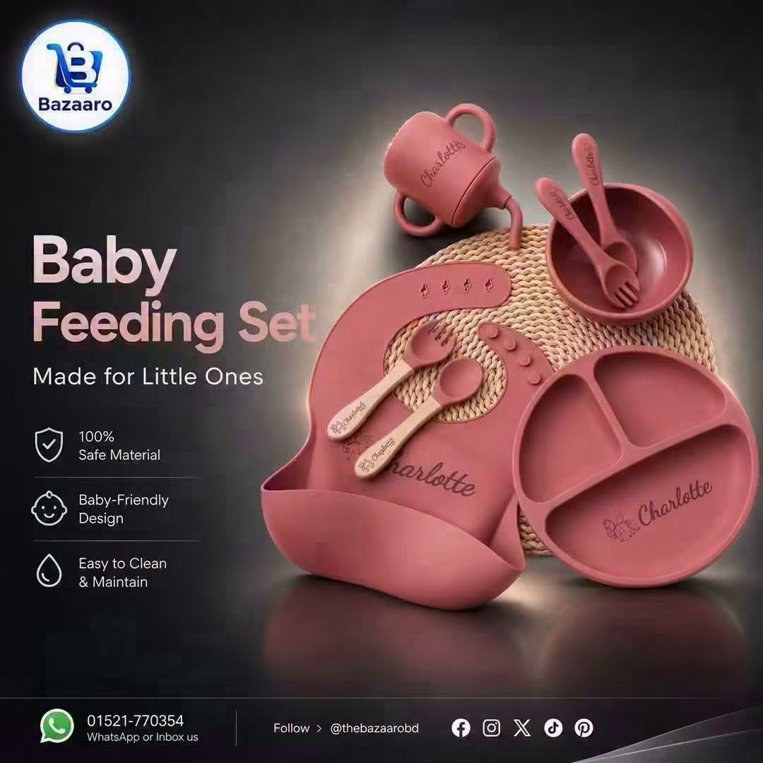 10 pcs/Set Silicone Baby Feeding Set